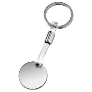 PORTACHIAVI CROM ROTONDO PVC TRASPAR.