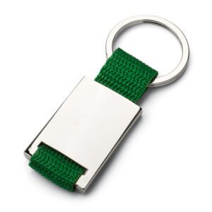 PORTACHIAVI CON TESSUTO VERDE