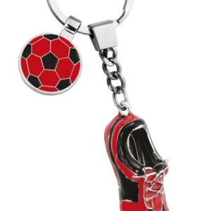 PORTACHIAVI SCARPA CALCIO ROSSO NERA