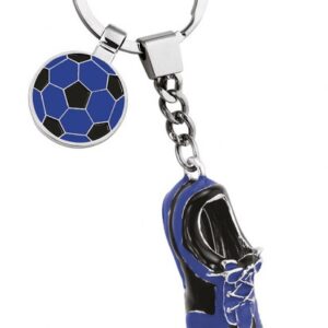 PORTACHIAVI SCARPA CALCIO BLU NERA