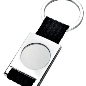 PORTACHIAVI TESSUTO NERO – INCAVO 25 MM