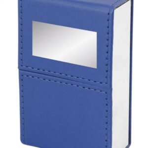 PORTASIGARETTE PU BLU CON PIASTRA