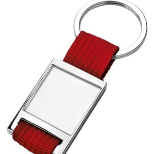 PORTACHIAVI TESSUTO ROSSO INCAVO 25X25 M