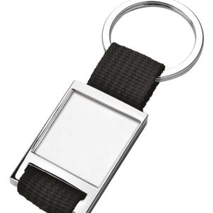 PORTACHIAVI TESSUTO NERO INCAVO 25X25 MM