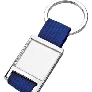 PORTACHIAVI TESSUTO BLU INCAVO 25X25 MM