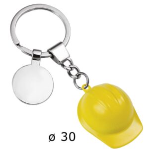 PORTACHIAVI ELMETTO CASCO GIALLO d=30mm