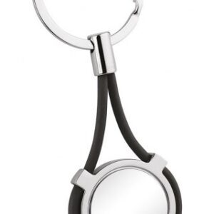 PORTACHIAVI CON CAVETTO PVC NERO