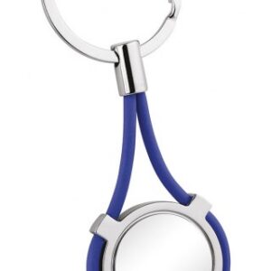 PORTACHIAVI CON CAVETTO PVC BLU
