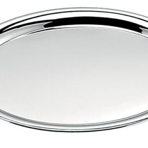 VASSOIO OVALE CROMATO – 190×225 mm