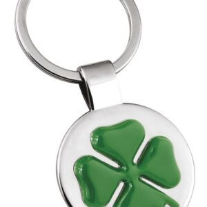 PORTACHIAVI DECORO QUADRIFOGLIO VERDE