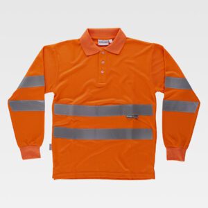 POLO MANICA LUNGA ALTA VISIBILITA CLASSE 2