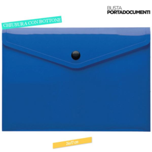 BUSTA PORTADOCUMENTI 24X17 CM IN PVC