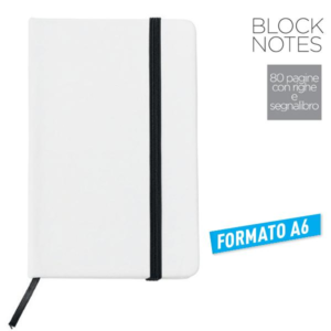 BLOCCO NOTES A6 CONELASTICO