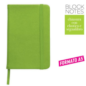 BLOCCO NOTES A5 IN PU CON ELASTICO