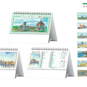 Calendario da tavolo ACQUERELLO ITALIANO