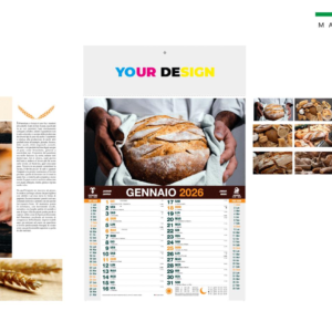 Calendario IL PANIFICIO mensile 12 fogli 28,8×47