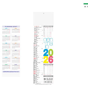 Calendario OLANDESESILHOUETTE STYLE 4 COLORI 14×47