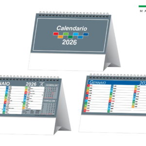 Calendario da tavolo MULTICOLOR 19×14,5