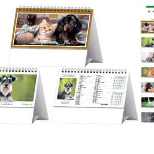 Calendario da tavolo CANI & GATTI 19×14,5
