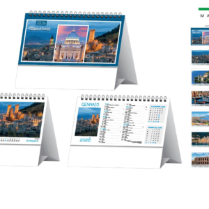 Calendario da tavolo CITTÀ D’ITALIA 19×14,5