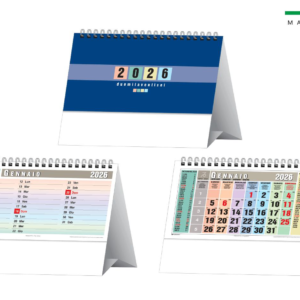 Calendario da tavolo TRIMESTRALE MULTICOLOR 19X14,5cm