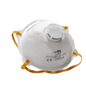 SEMIMASCHERA FACCIALE CON VALVOLA ANTIPOLVERE FFP2 AK002