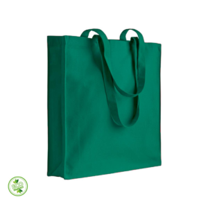 SHOPPER IN COTONE CON SOFFIETTO 180G MANICI LUNGHI 38x42x8
