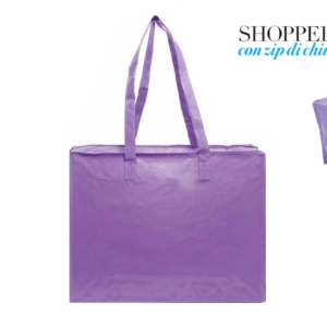 SHOPPER IN PPL L45XH35X14CM CHIUSURA CON ZIP