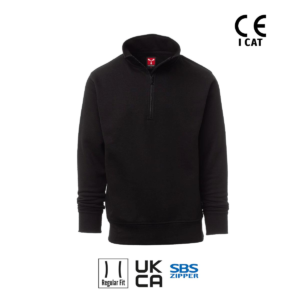 CARSON FELPA UOMO MEZZA ZIP GARZATA 260 gr. PAYPER