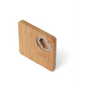 0752 Elias – Sottobottiglia Con Apribottiglia In Bamboo