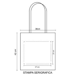 0947 Lilly – Borsa Shopping Richiudibile Dimensioni cm. 38×42