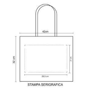 1030 Aurora – Borsa Shopping Dimensioni cm. 42x32x10