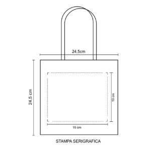 1032 Ludo – Borsa Shopping Dimensioni cm. 24,5×24,5×10