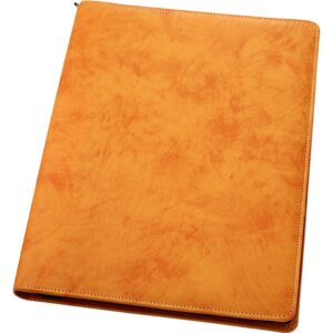 2674ARANCIO -CARTELLA CON ZIP ARANCIO