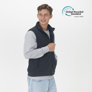 Smanicato in micropile unisex in tessuto 100% rigenerato da 240 g/m2 (100% poliestere ric.