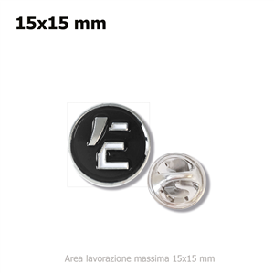 Spille da giacca 15×15 mm