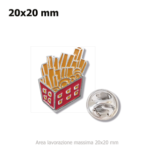 Spille da giacca 20×20 mm