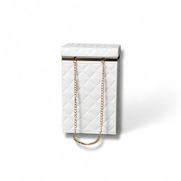 Scatole goffrate con catenina- Collezione Diamond.
