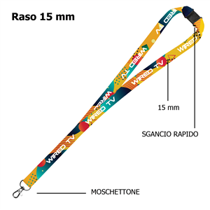 CORDON-15S – Lanyard portabage completamente personalizzati CORDON-15S – Lanyard portabage completamente personalizzati