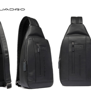 ZAINO MONOSPALLA UOMO PORTA IPAD IN PELLE PIQUADRO