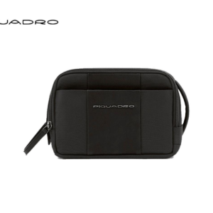 BEAUTY CASE UOMO INTESSUTO RICICLATO E PELLE PIQUADRO