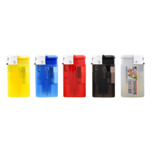 ACCENDINO IN PLASTICA SEMITRASPARENTE IN COLORI ASSORTITI