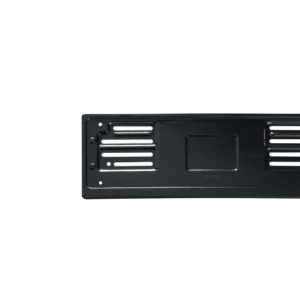 Portatarga anteriore in metallo nero    Made in Italy
