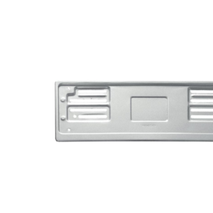 Portatarga anteriore in metallo grigio  Made in Italy
