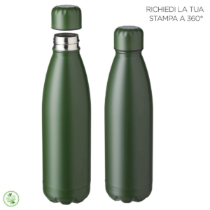 BORRACCIA IN ACCIAIO INOX304 DOPPIA PARETE 50OML FINIT.OPACA