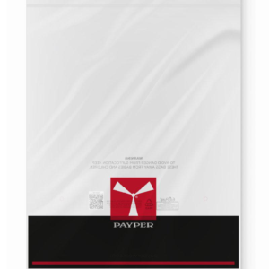 SCATOLA CON BUSTE TRASPARENTI 30 X 40 CON LOGO PAYPER