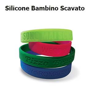 Braccialetti silicone BRACELET JUNIOR, con logo scavato Braccialetti silicone BRACELET JUNIOR, con logo scavato