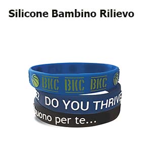 Braccialetti silicone BRACELET JUNIOR, a rilievo Braccialetti silicone BRACELET JUNIOR, a rilievo