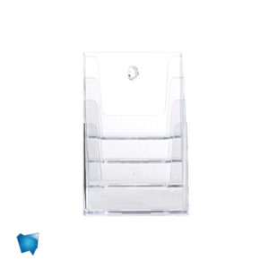 DEPLIX 4x A5 | porta depliant da banco 4 posti