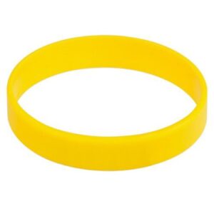 BRACCIALETTO SILICONE FLUO GIALLO